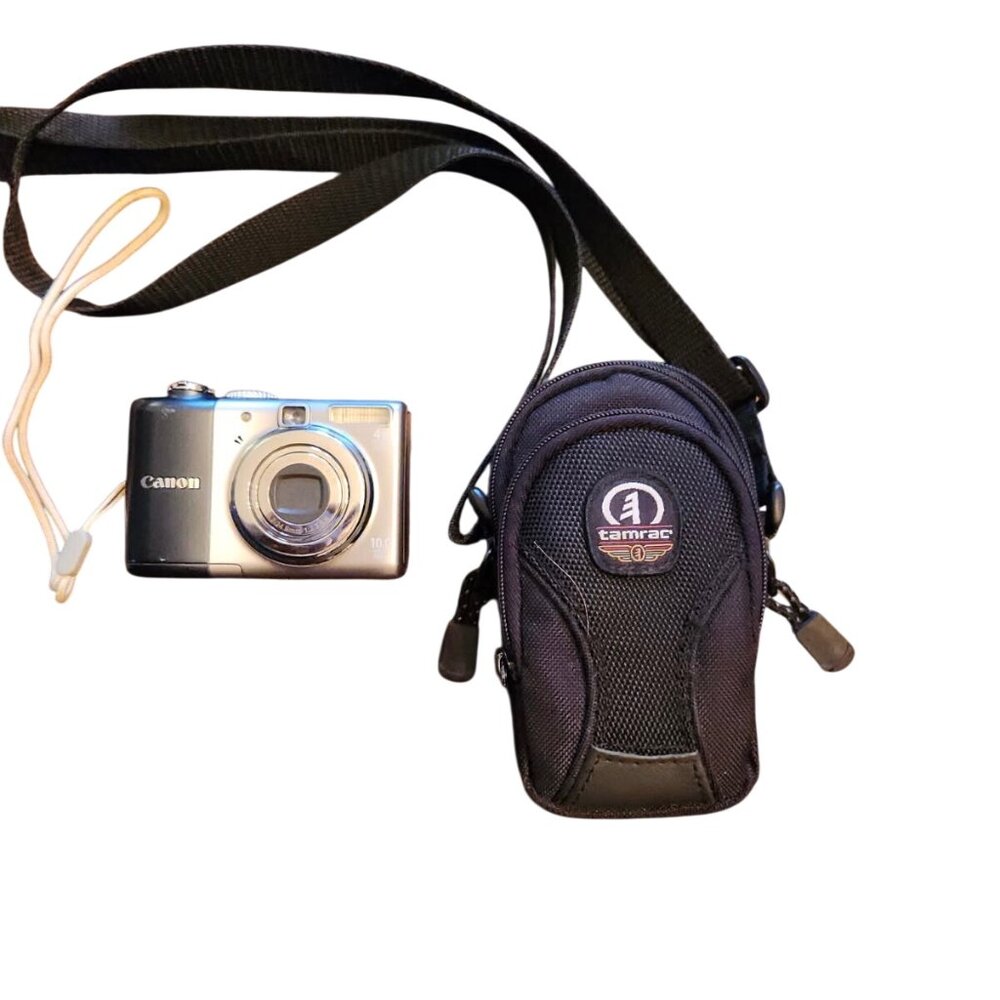 Canon PowerShot A1000 IS 10MP Digital Camera W/ 4x Optical Zoom + Carry Case & 1